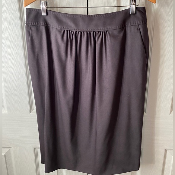 MaxMara Dresses & Skirts - 🆕 MaxMara Studio Dark Gray Wool Stretch Pencil Skirt SZ 14